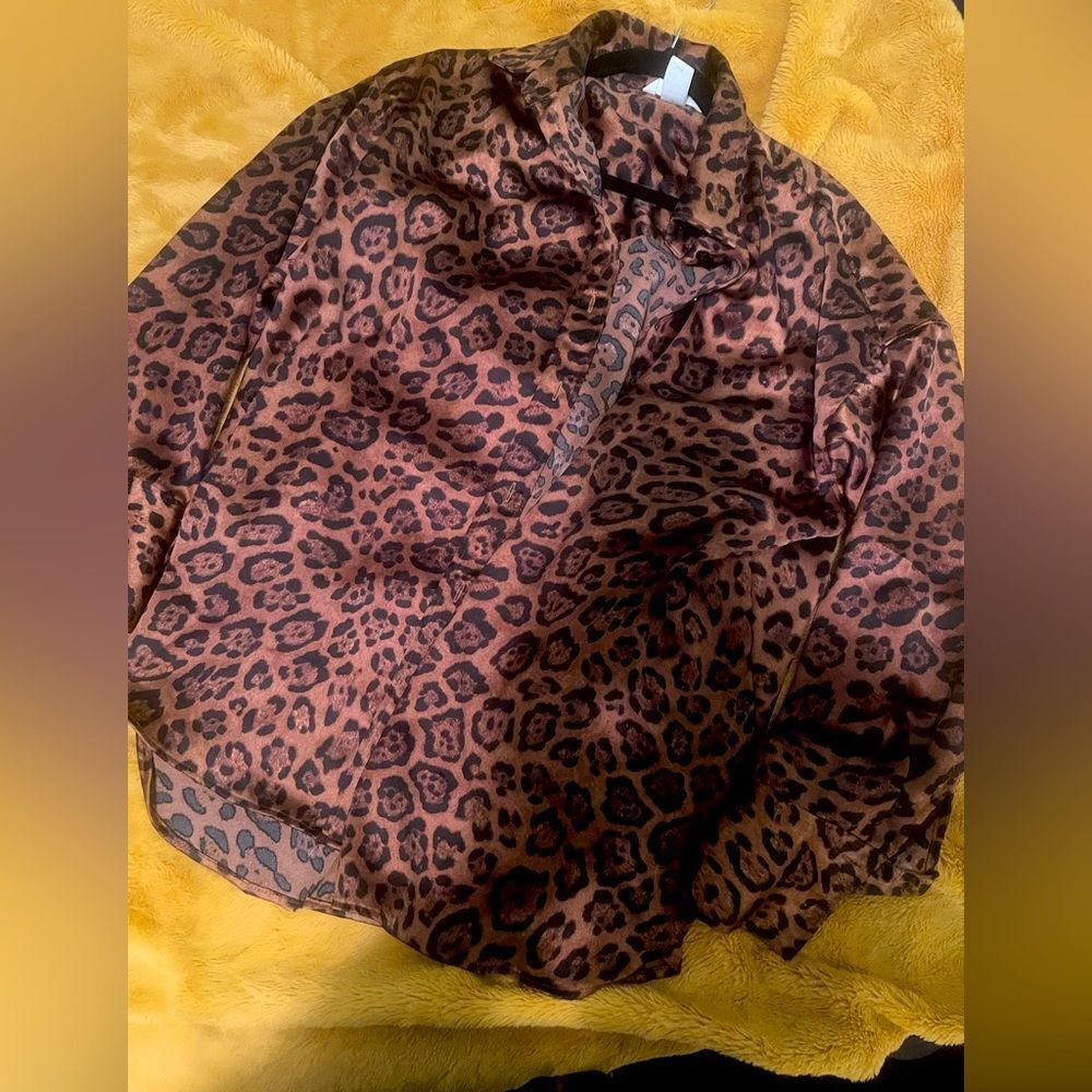 Cheetah oversized Top